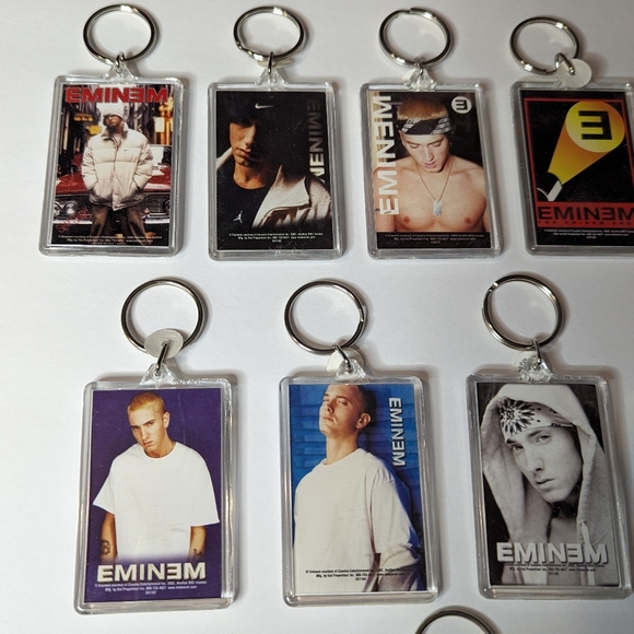 Wholesale Lot of 12 pcs Eminem Keychains As Is Music Key Chain - Picture 4 of 4